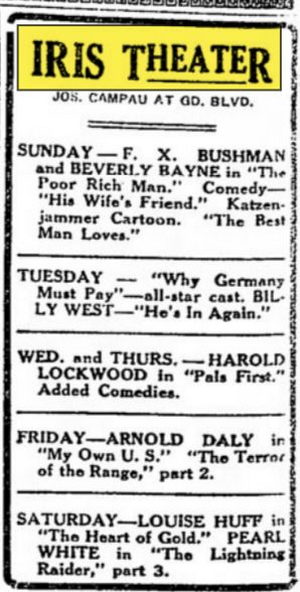 Deluxe Theatre - Feb 1919 Ad